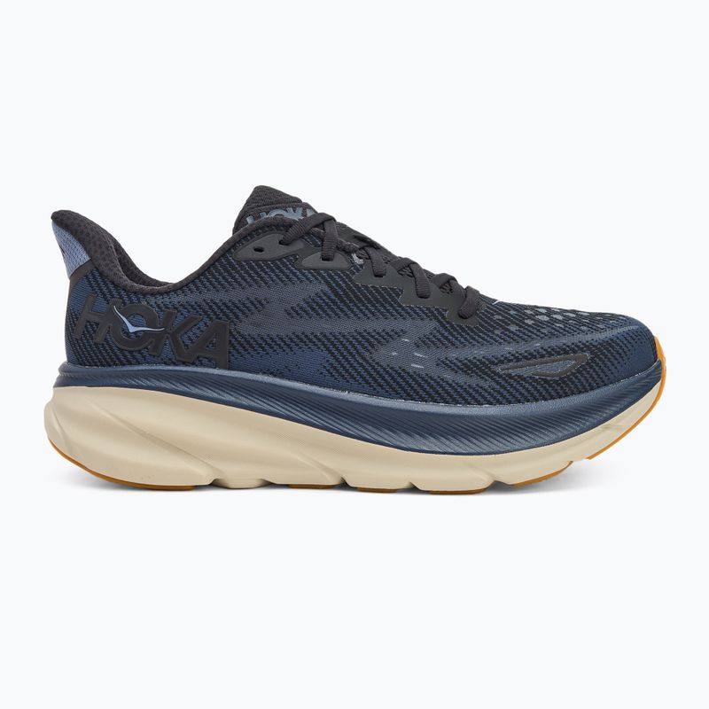 Men's running shoes HOKA Clifton 9 black/varsity navy 2