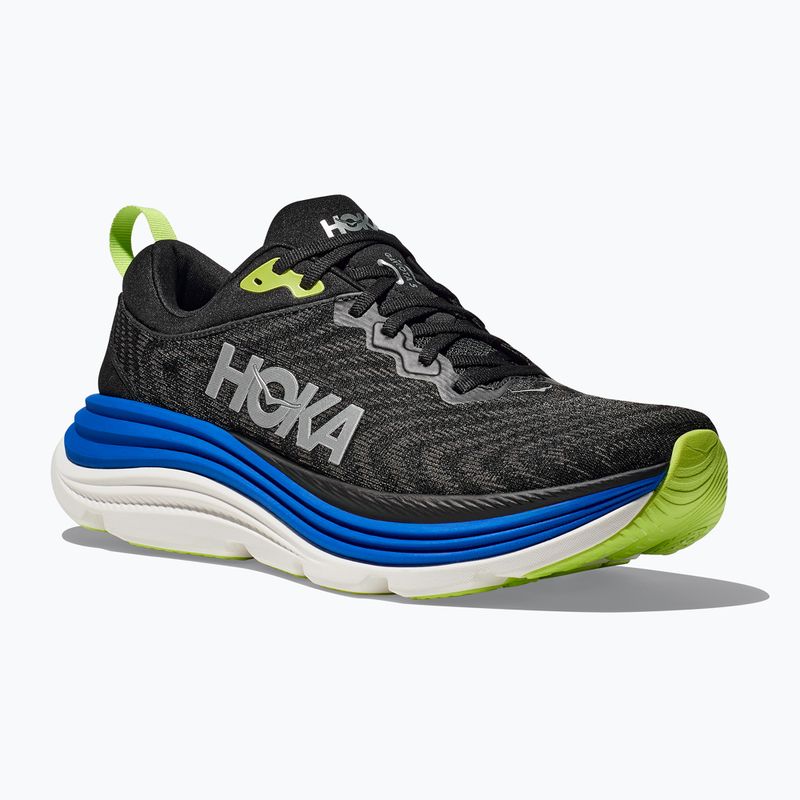 Men's running shoes HOKA Gaviota 5 black/electric cobalt 8