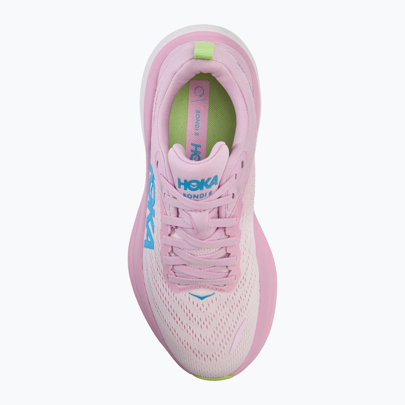 Women's running shoes HOKA Bondi 8 pink twilight/waterpark 5