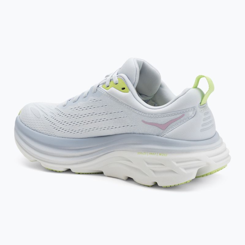Women's running shoes HOKA Bondi 8 sea ice/pink twilight 3