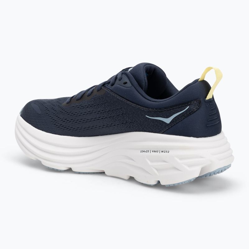 Women's running shoes HOKA Bondi 8 varsity navy/white 3