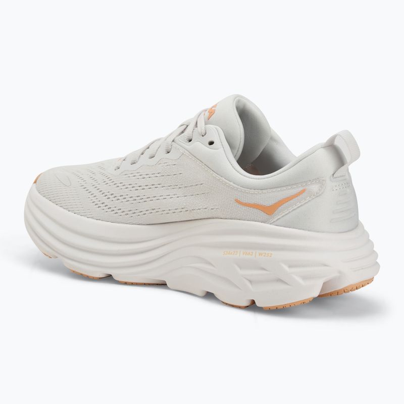 Women's running shoes HOKA Bondi 8 white/cantaloupe 3