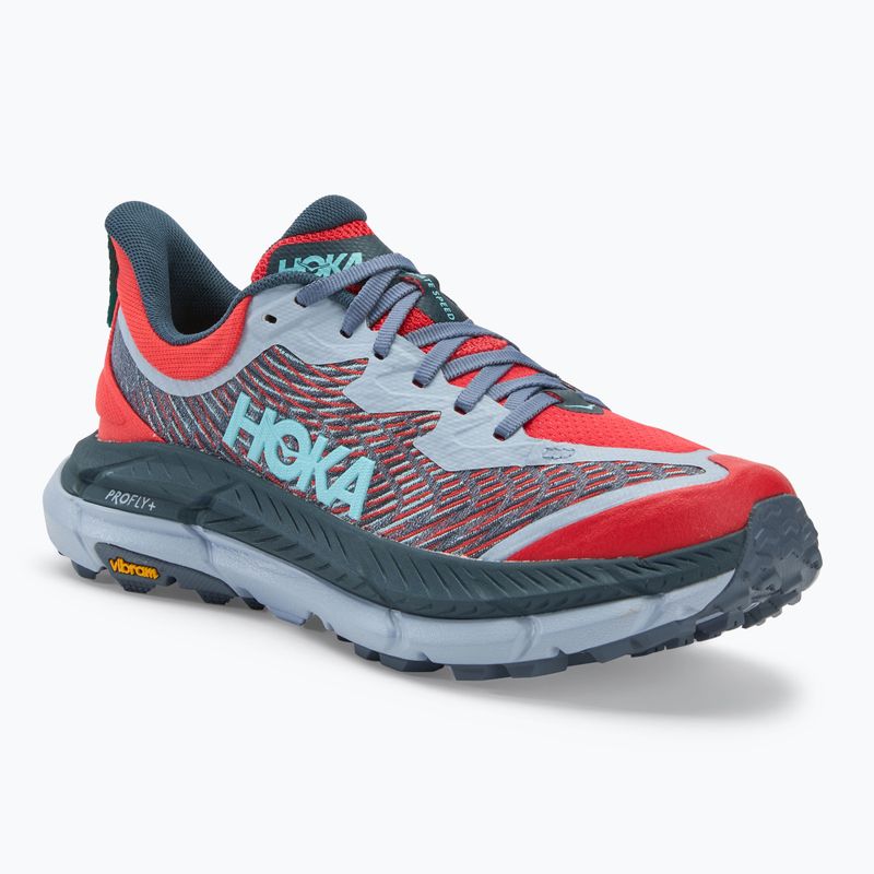 HOKA Mafate Speed 4 cerise/stormy skies men's running shoes