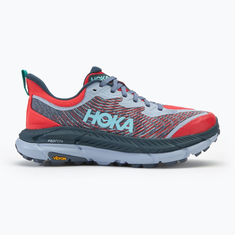 Women's running shoes HOKA Mafate Speed 4 cerise/stormy skies 2