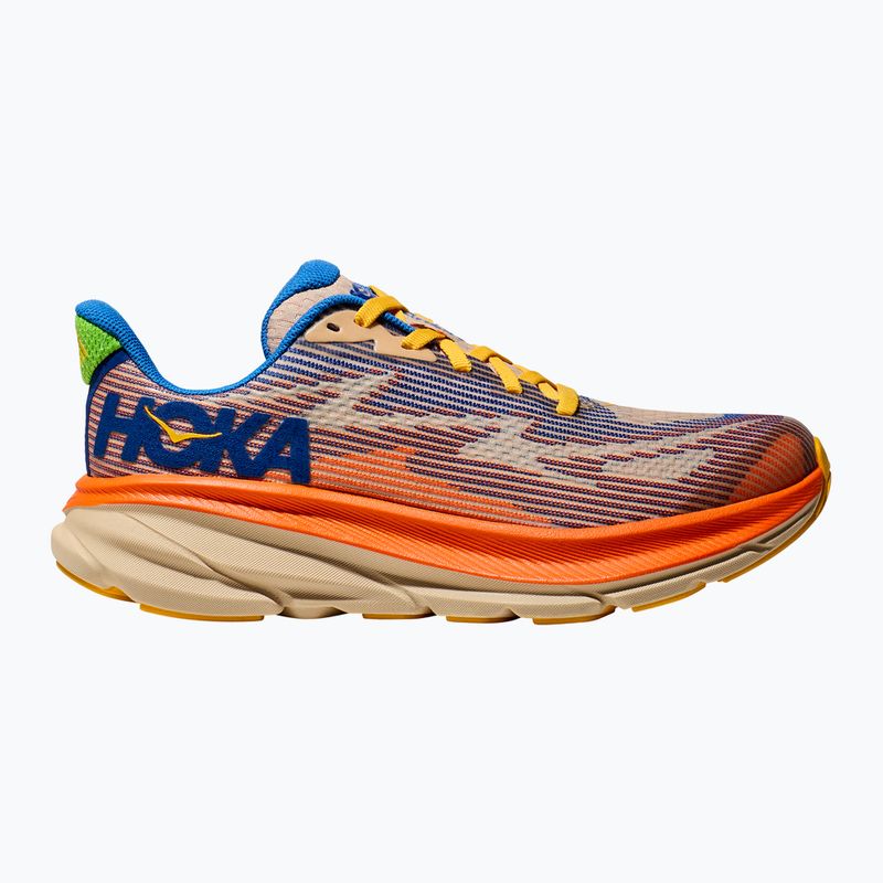 HOKA Clifton 9 ultramarine/electric tangerine children's running shoes 9