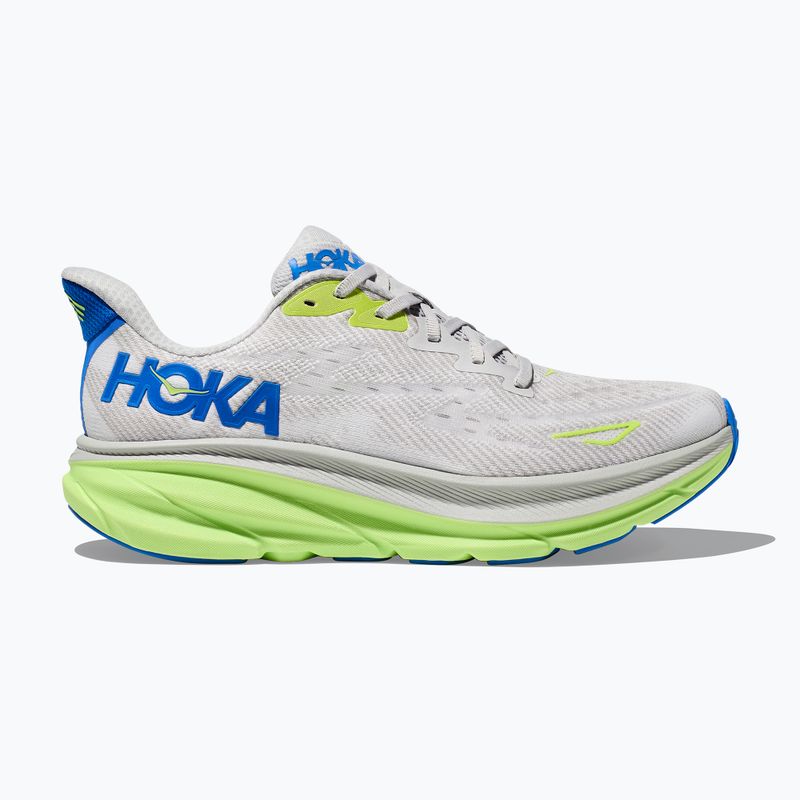 HOKA men's running shoes Clifton 9 Wide stardust/electric cobalt 2