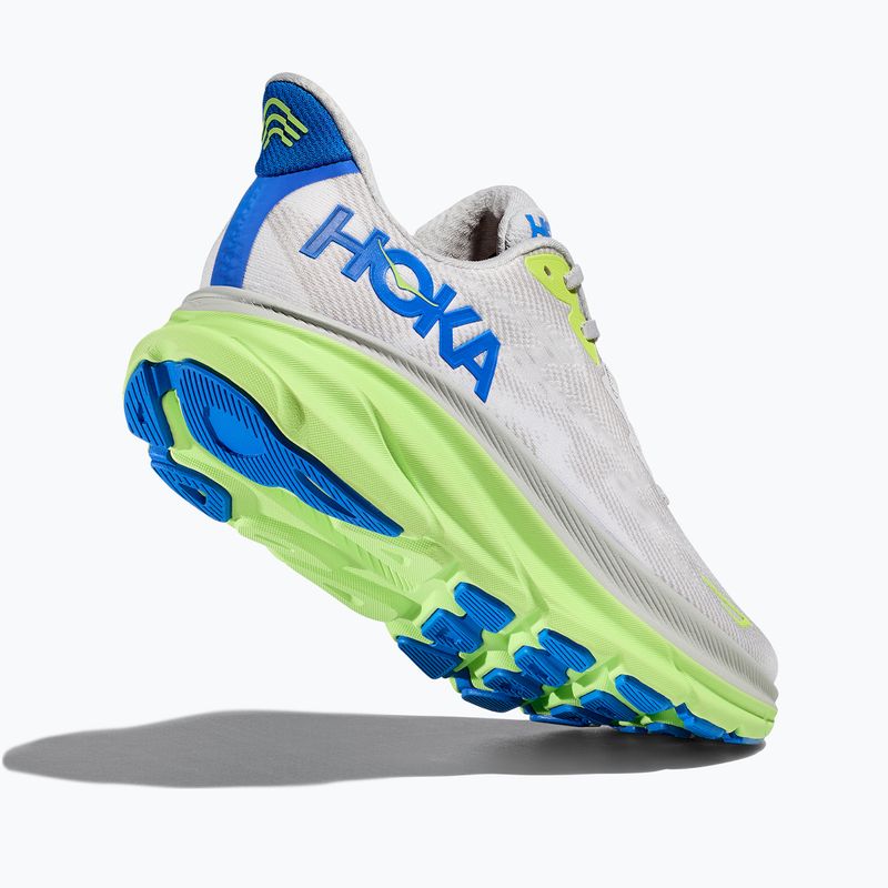 HOKA men's running shoes Clifton 9 Wide stardust/electric cobalt 6