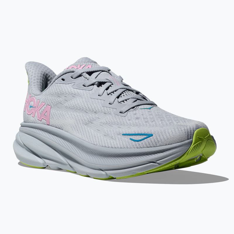 Women's running shoes HOKA Clifton 9 Wide gull/sea ice 8