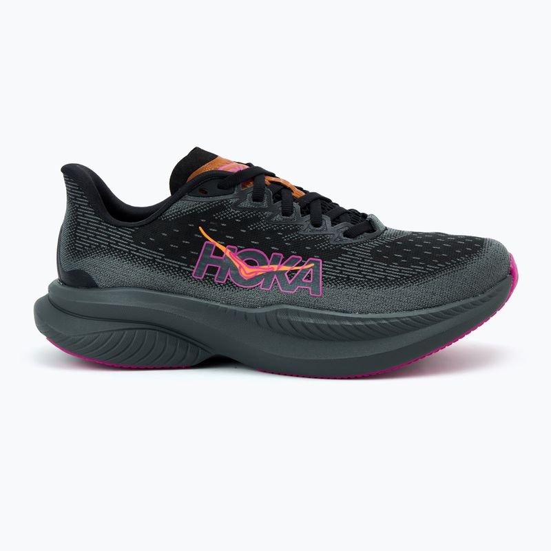 Women's running shoes HOKA Mach 6 black/fuchsia 2