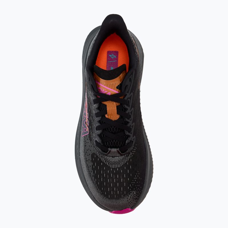 Women's running shoes HOKA Mach 6 black/fuchsia 5