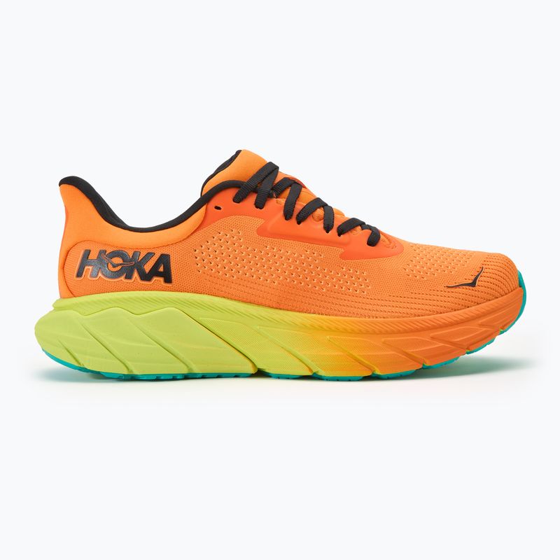 Men's running shoes HOKA Arahi 7 electric tangerine/black 2