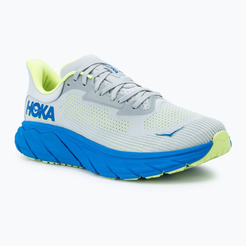 HOKA men's running shoes Arahi 7 Wide stardust/electric cobalt