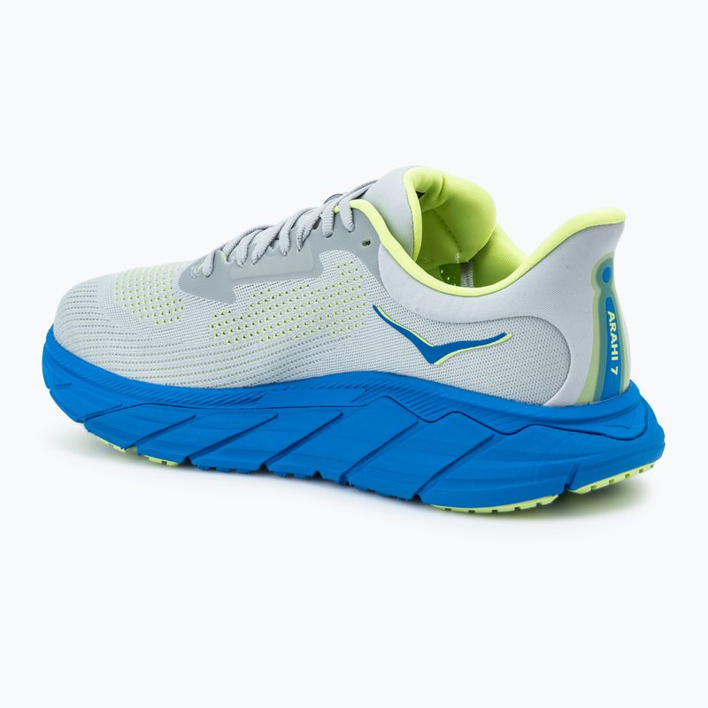 HOKA men's running shoes Arahi 7 Wide stardust/electric cobalt 3