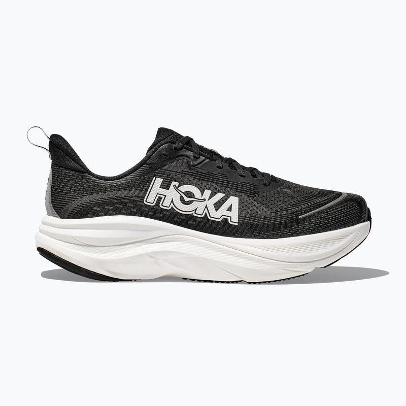 HOKA Skyflow black/white men's running shoes 2