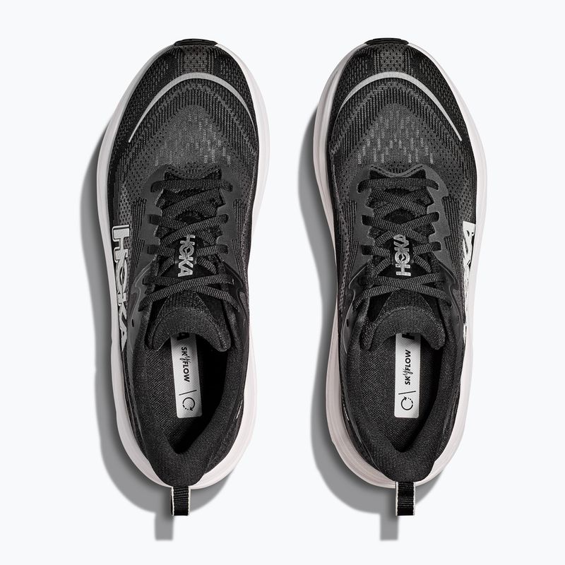 HOKA Skyflow black/white men's running shoes 8