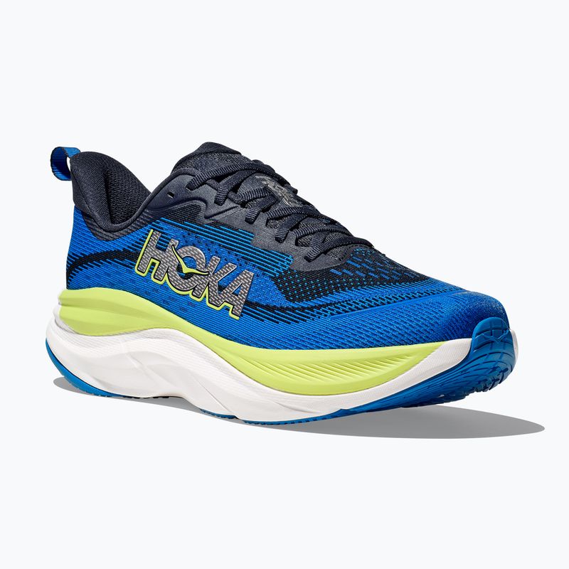 Men's HOKA Skyflow varsity navy/electric cobalt running shoes 6