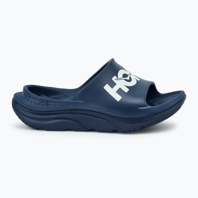 HOKA Ora Athletic Slide varsity navy/white 2