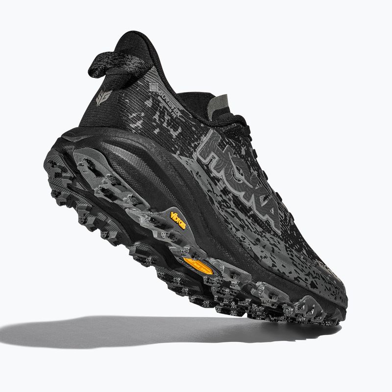 Women's running shoes HOKA Speedgoat 6 GTX Wide black/alabaster 5