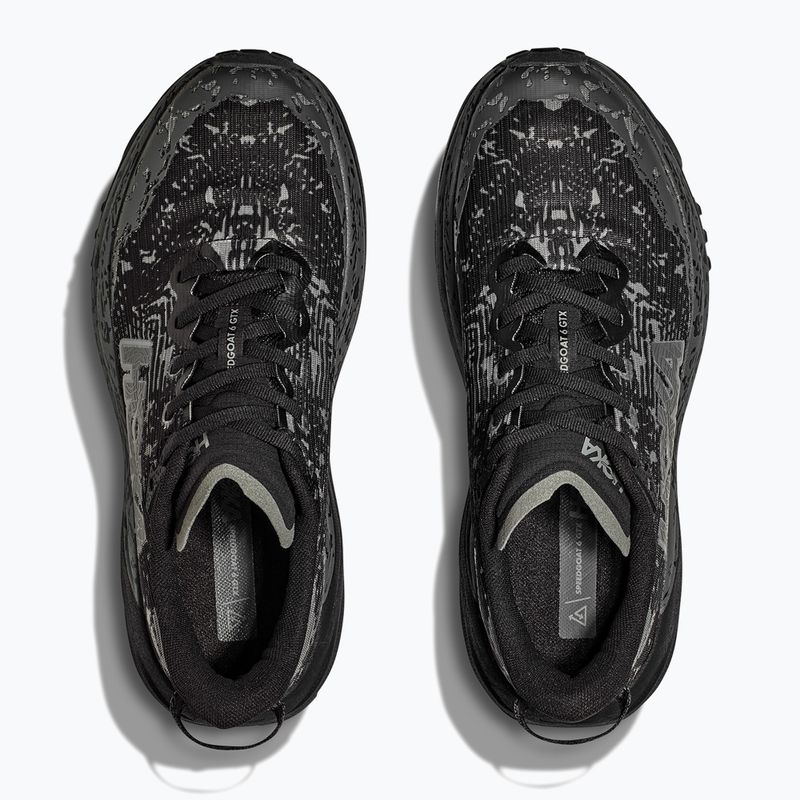 Women's running shoes HOKA Speedgoat 6 GTX Wide black/black 10