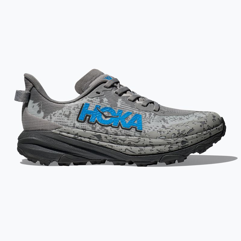 HOKA Speedgoat 6 galactic grey/hoka blue children's running shoes 2
