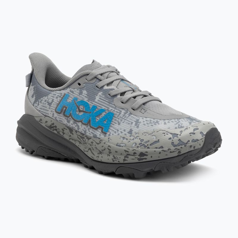 HOKA Speedgoat 6 galactic grey/hoka blue children's running shoes