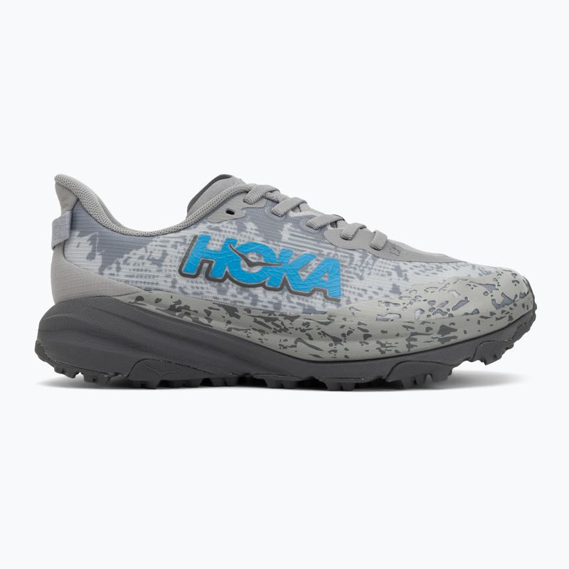 HOKA Speedgoat 6 galactic grey/hoka blue children's running shoes 2