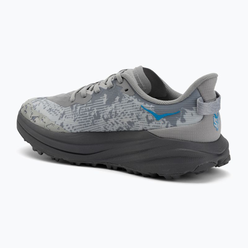 HOKA Speedgoat 6 galactic grey/hoka blue children's running shoes 3