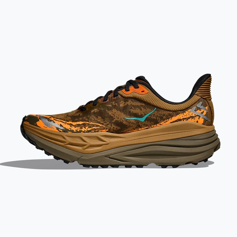 HOKA Stinson 7 honey/antique olive men's running shoes 10