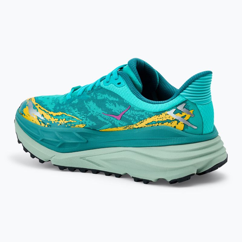 Women's running shoes HOKA Stinson 7 electric aqua/oceanic 3