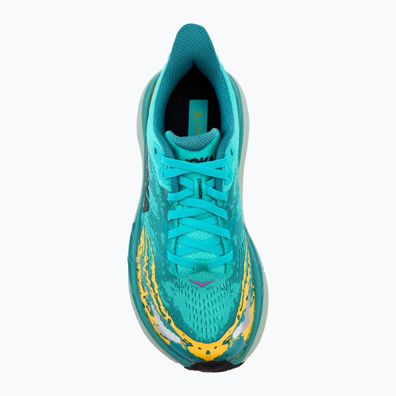 Women's running shoes HOKA Stinson 7 electric aqua/oceanic 5