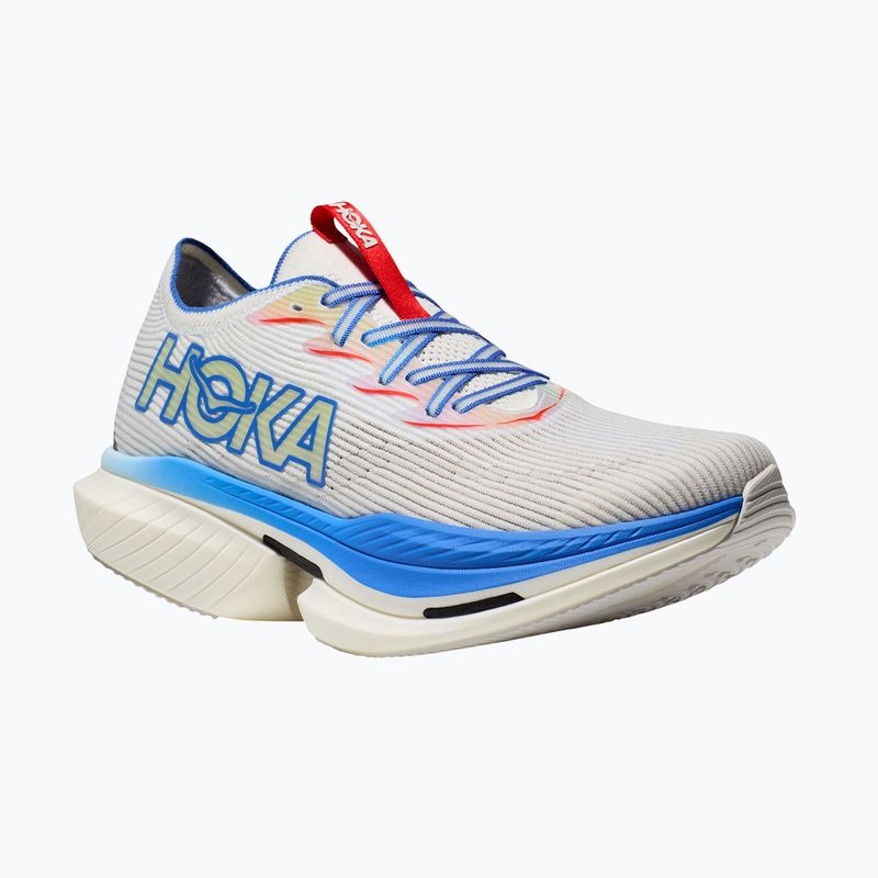 HOKA Cielo X1 white/virtual blue running shoes 8
