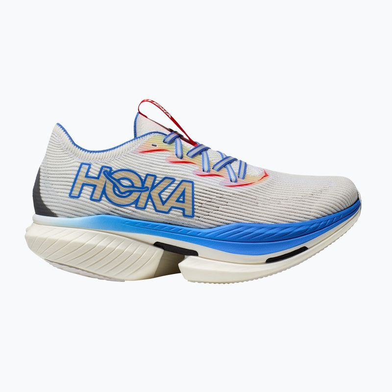 HOKA Cielo X1 white/virtual blue running shoes 9