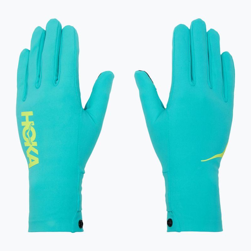 HOKA Airolite Run electric aqua running gloves 2