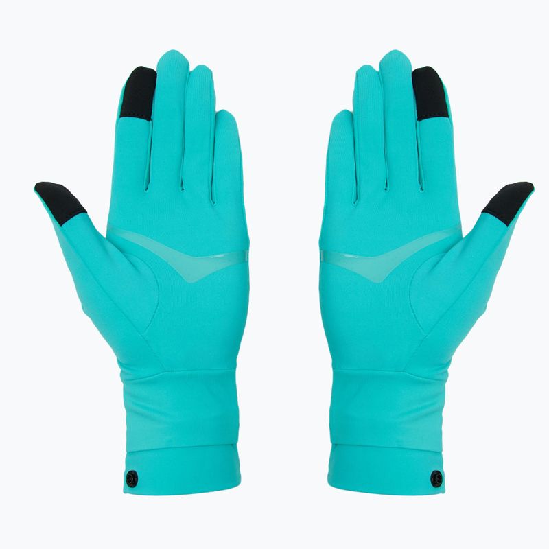 HOKA Airolite Run electric aqua running gloves 3
