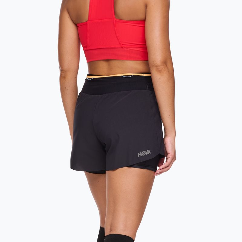 Women's running shorts HOKA Skyglide black 3