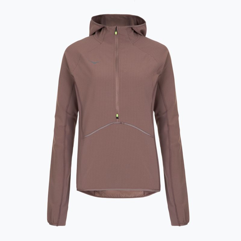 Women's running sweatshirt HOKA Sky Glow Half Zip smokey quartz 4