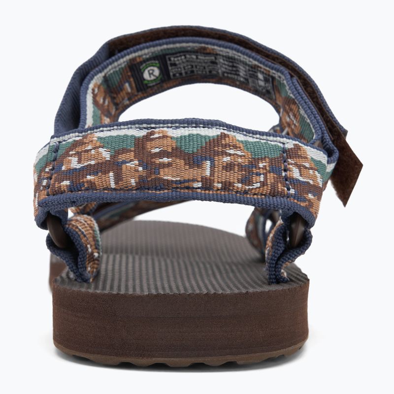 Teva Original Universal desert mosaic/chocolate brown men's sandals 6
