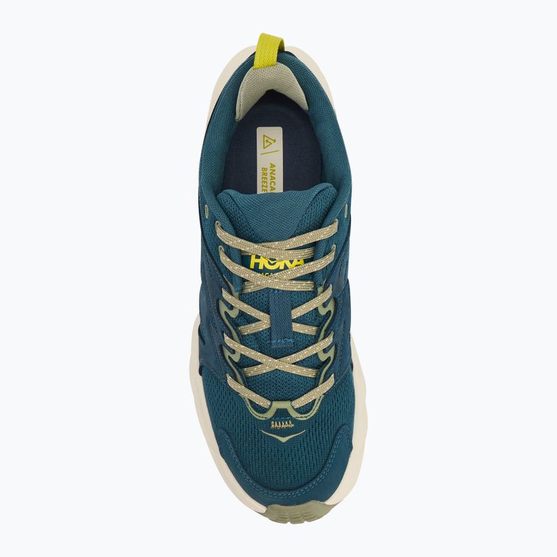 Men's hiking boots HOKA Anacapa Breeze Low blue twilight/oat milk 5