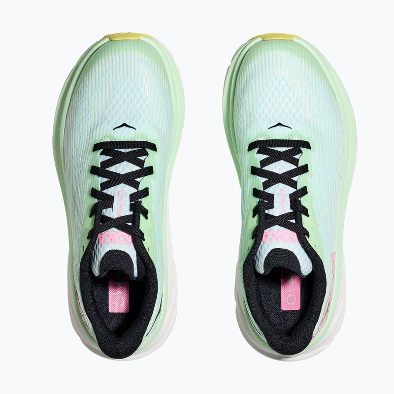 HOKA Clifton 9 mint fluorite/snow melt children's running shoes 8