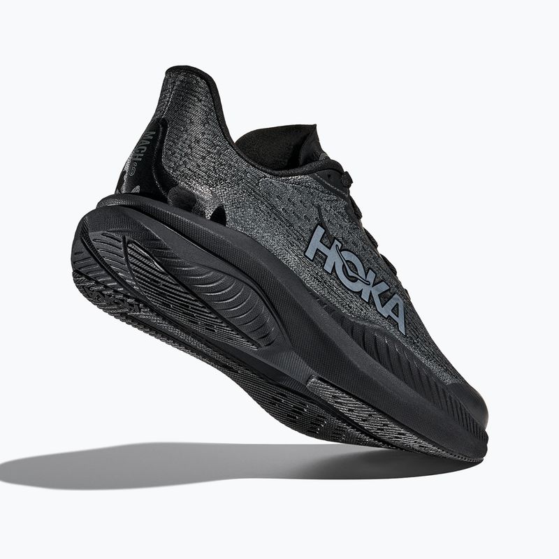 HOKA Mach 6 black/black children's running shoes 11