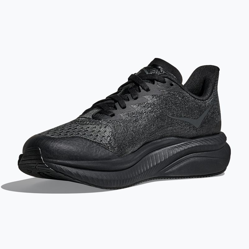 HOKA Mach 6 black/black children's running shoes 15
