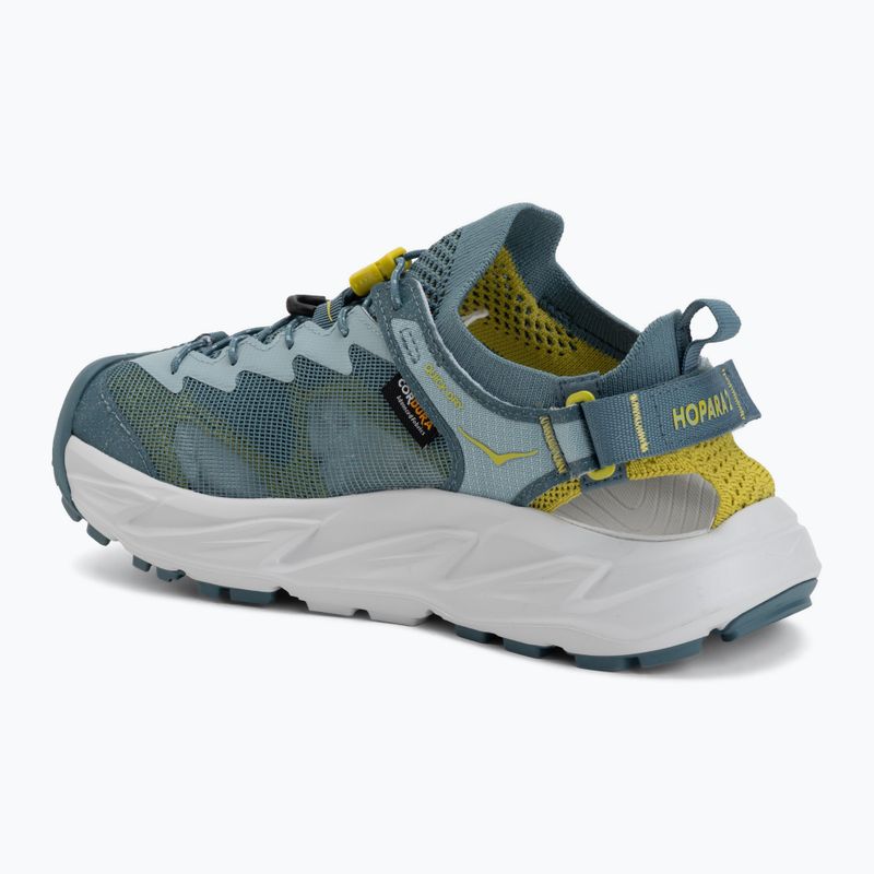 HOKA men's Hopara 2 druzy/mountain fog sandals 3