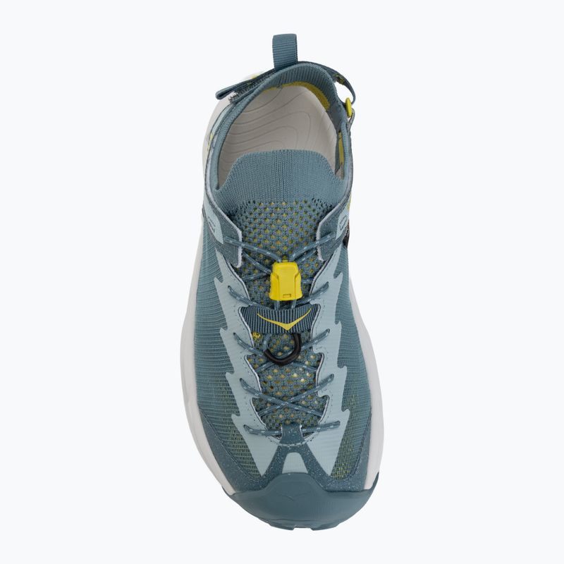 HOKA men's Hopara 2 druzy/mountain fog sandals 5