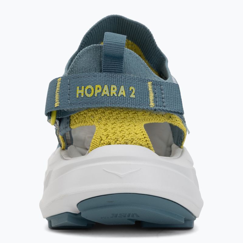 HOKA men's Hopara 2 druzy/mountain fog sandals 6
