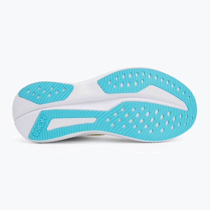 Men's running shoes HOKA Mach 6 yuzu/cielo blue 4