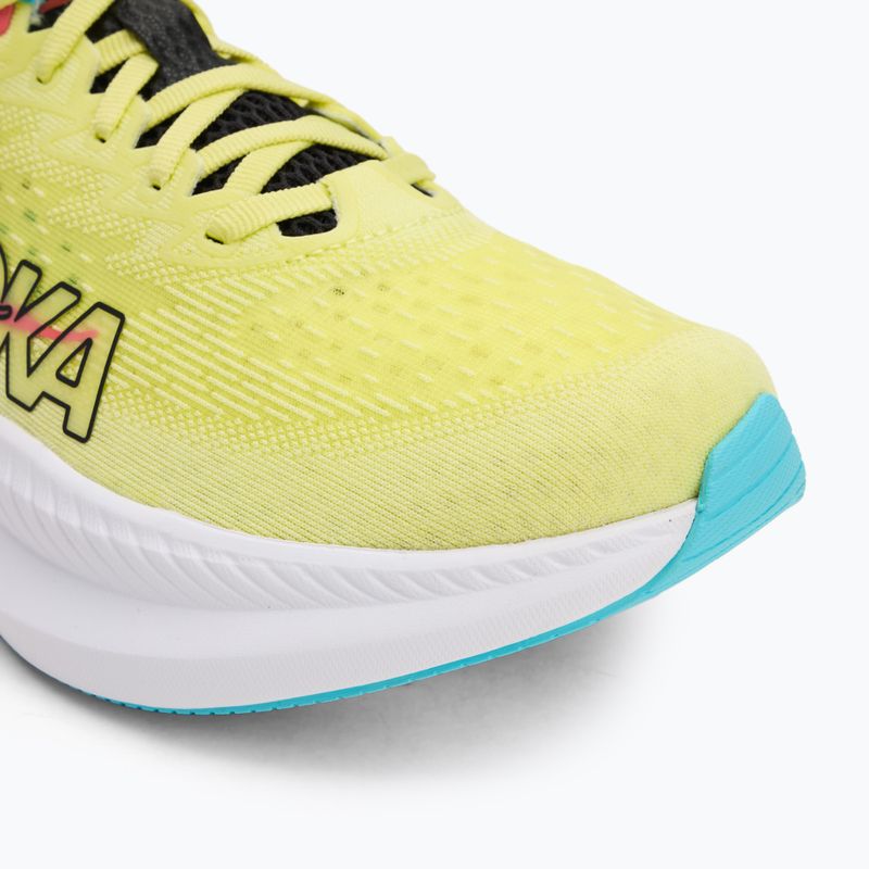Men's running shoes HOKA Mach 6 yuzu/cielo blue 7