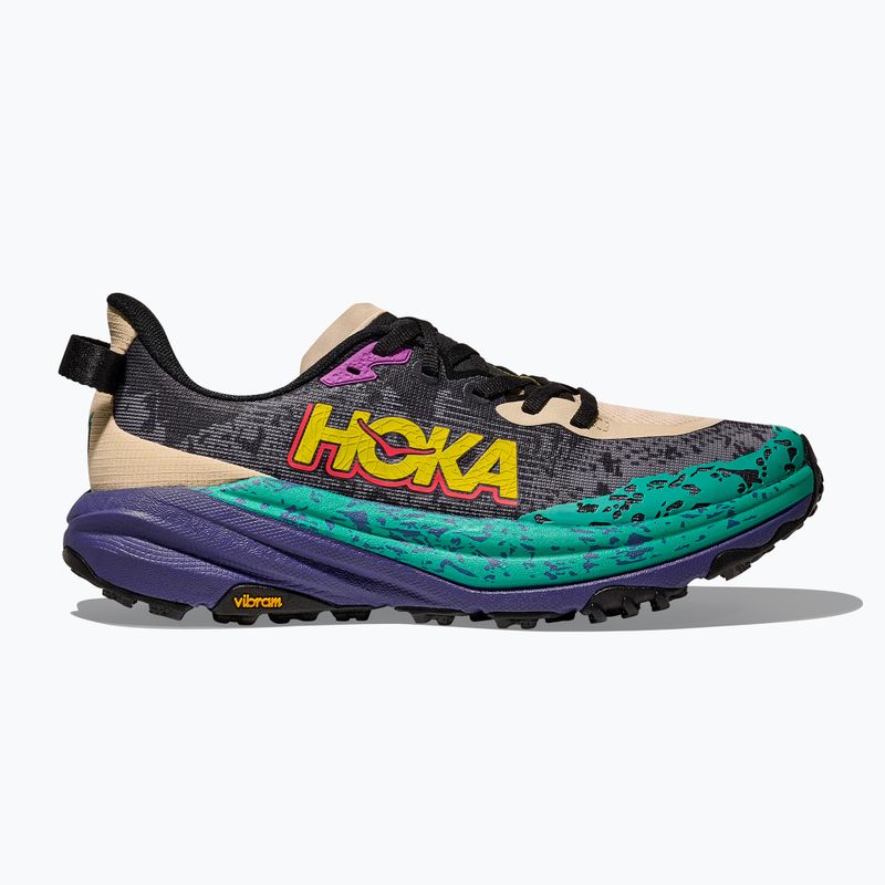 HOKA Speedgoat 6 oatmeal/mountain iris men's running shoes 2