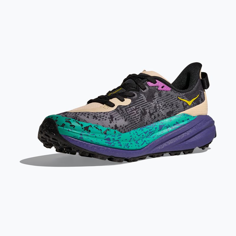 Women's running shoes HOKA Speedgoat 6 oatmeal/mountain iris 4