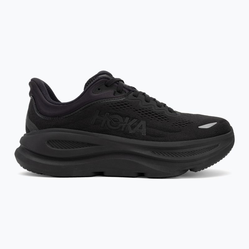 Men's running shoes HOKA Bondi 9 black/black 2