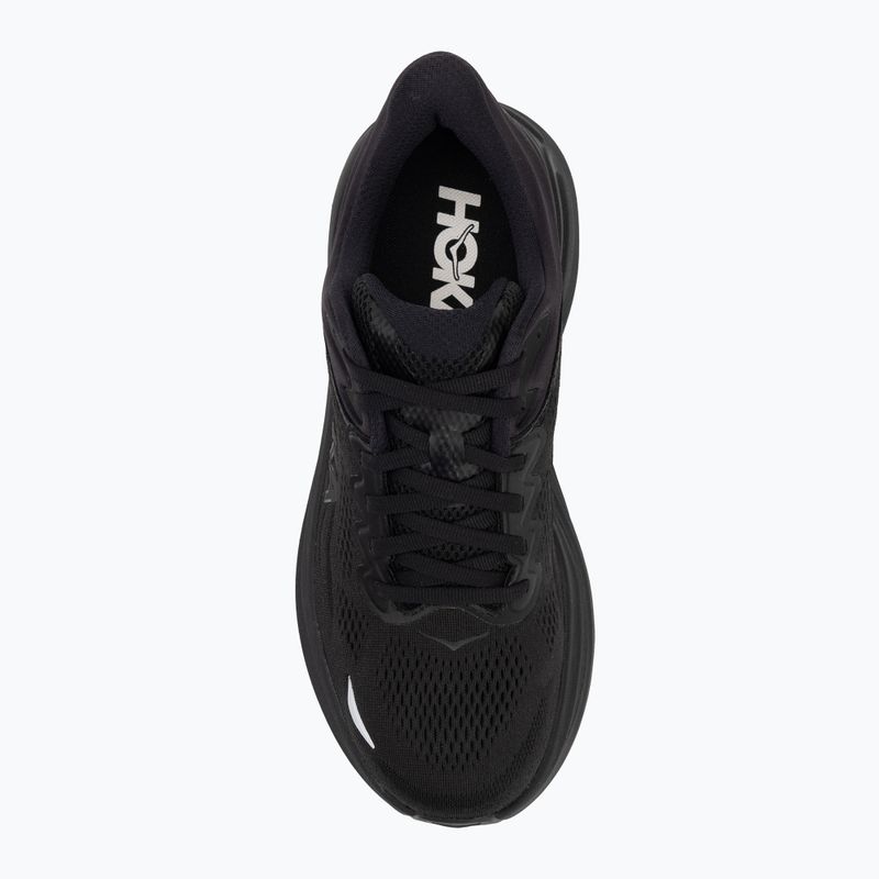 Men's running shoes HOKA Bondi 9 black/black 5